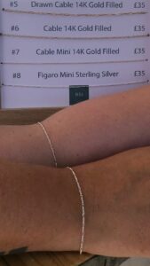 matching silver welded bracelets